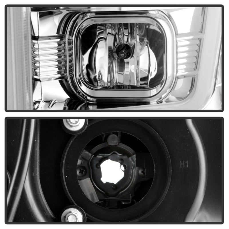 Spyder Ford F-250/350/450 08-10 V2 High-Power LED Headlights-Switch Back-Chrome PRO-YD-FS08PL-SBLB-C 5087744 5087744 Photo - Unmounted