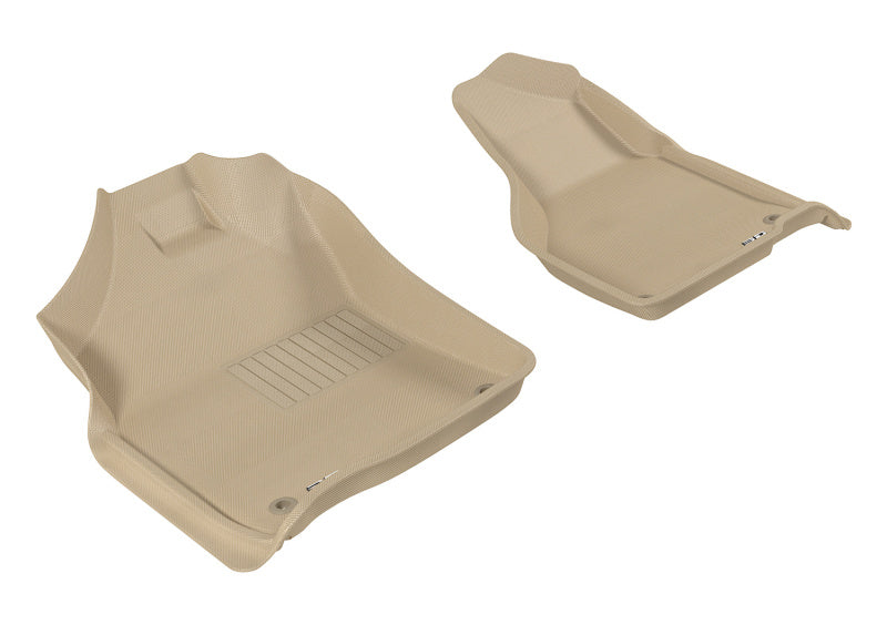 3D MAXpider 2012-2020 Dodge Ram 1500 Crew/2500/3500 Crew/Mega Kagu 1st Row Floormat - Tan L1DG02011502 L1DG02011502 Photo - Primary