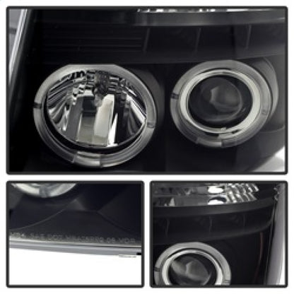 Spyder Nissan Titan 04-14 Projector Headlights LED Halo LED Blk Smke PRO-YD-NTI04-HL-BSM 5078605 5078605 Photo - Unmounted