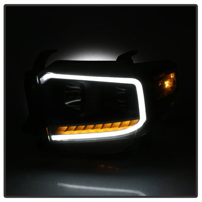 SPYDER xTune 14-17 Toyota Tundra DRL LED Light Bar Proj Headlights - Black Smoke (PRO-JH-TTU14-LB-BSM) 9043031 9043031 Photo - Unmounted