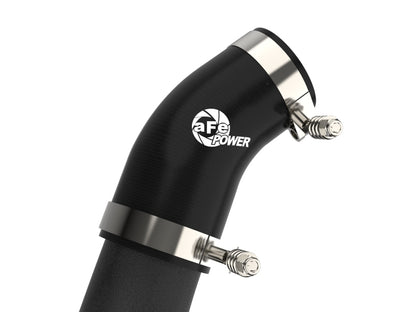 aFe Bladerunner 2.75in Aluminum Cold Charge Pipe Black VW GTI (MKVIII) 22-23 L4-2.0L (t) 46-20609-B 46-20609-B Photo - Close Up