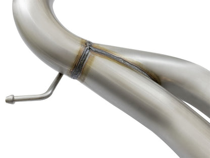 aFe Takeda 3in 304 Stainless Steel Cat-Back Exhaust System w/Polished Tip 49-33083-P Photo - Unmounted