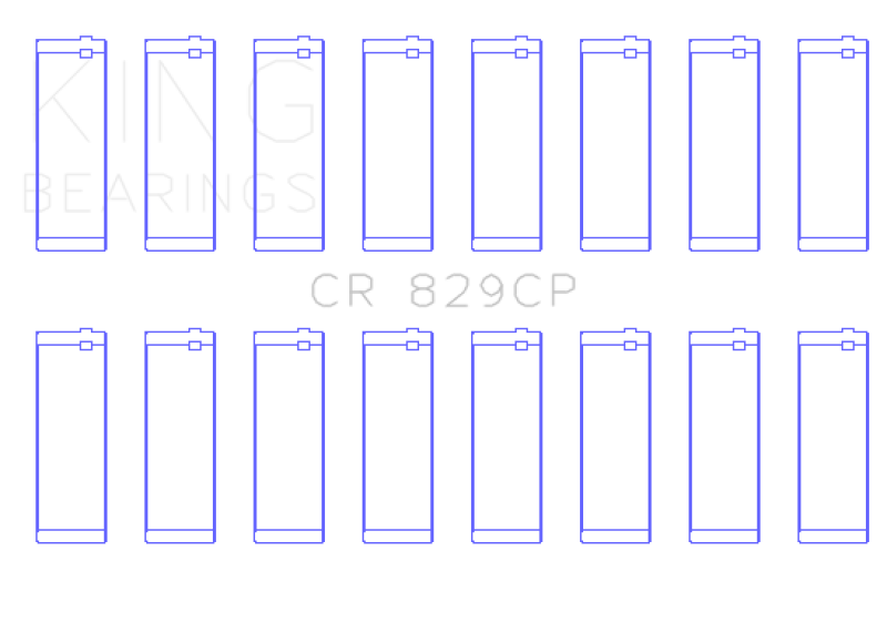 King Engine Bearings King IHC/FORD 420CI 6.9L / 445CI 7.3L 16V (Size Standard) Connecting Rod Bearing Set CR829CP CR829CP Photo - Primary