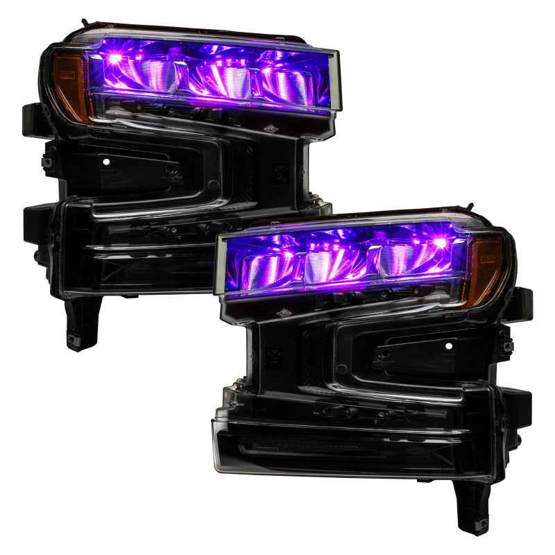 ORACLE Lighting Oracle 19-21 Silverado/Sierra 1500 RGB Demon Eye Headlight Upgrade Kit - ColorSHIFT w/o Controller 1440-334 1440-334 User 7