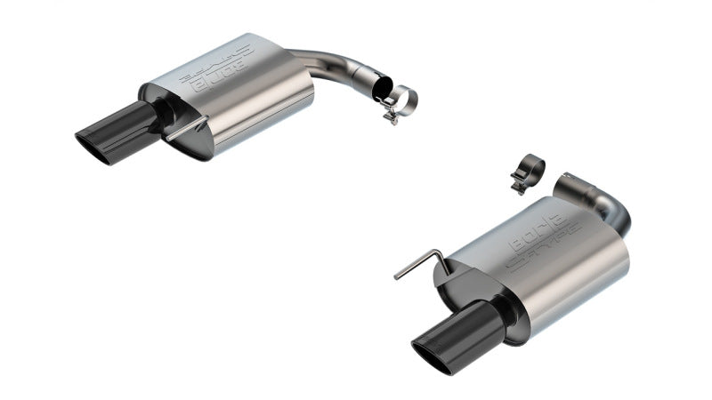 Borla 2024-2025 Ford Mustang Eco Boost 2.3L S-Type Axle Back Exhaust w/ Black Chrome Tips 11986BC 11986BC Photo - Primary