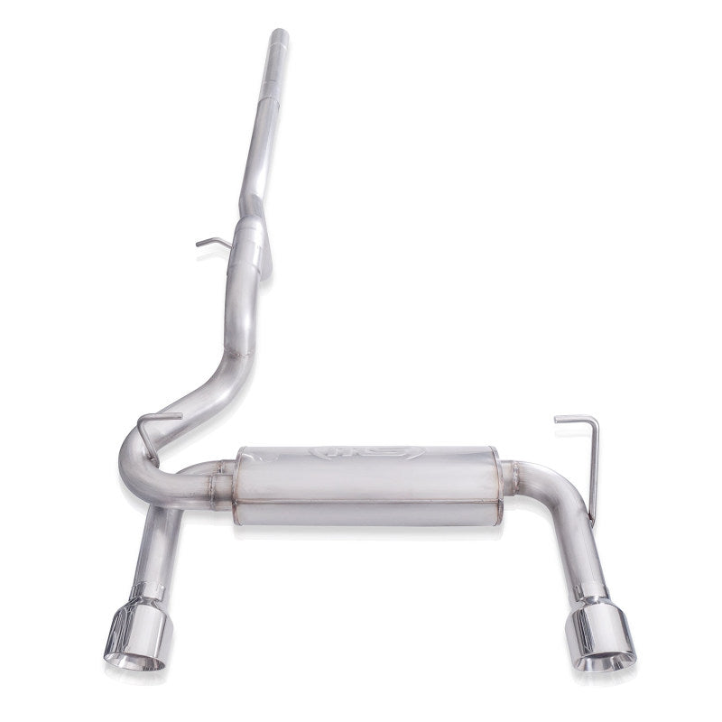 Stainless Works 2018+ Jeep Wrangler JL 304SS Factory Connect 2.5in Cat Back Exhaust System JPJLUCB JPJLUCB Photo - Unmounted