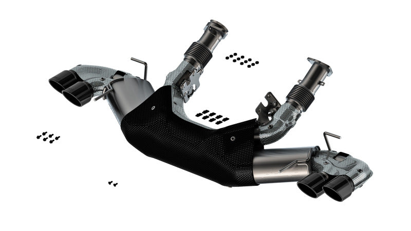 Borla 20-24 Chevy Corvette 6.2L V8 AT w/o NPP 3in S-Type Catback Exhaust - Black Chrome Tips 140840BC 140840BC Photo - Primary