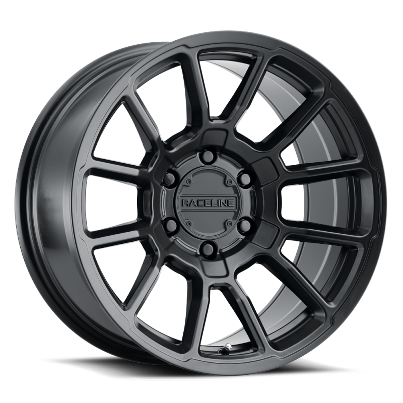 Raceline 950B Gauge 17x8.5in / 6x135 BP / 0mm Offset / 87.1mm Bore - Satin Black Wheel 950B-78565-00 950B-78565-00 Photo - Primary