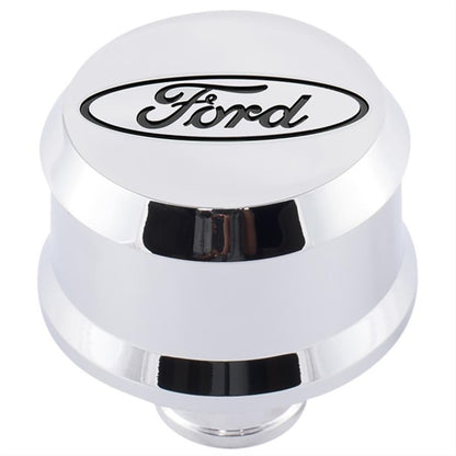 Ford Valve Cover Breather w/ Slant Edge Alm Chrome FRD302-439 302-439 Photo - Primary