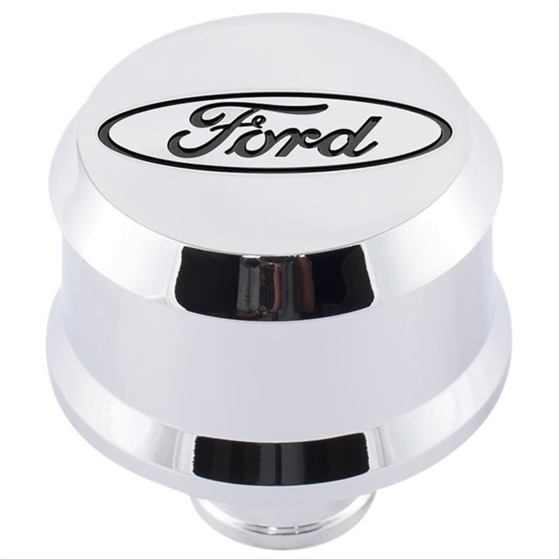 Ford Valve Cover Breather w/ Slant Edge Alm Chrome FRD302-439 302-439 Photo - Primary