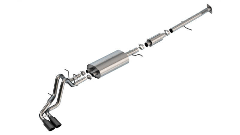 Borla 23-24 Chevrolet Colorado / 23-24 GMC Canyon S-Type Catback Exhaust w/Black Chrome Tips 140943BC 140943BC Photo - Primary