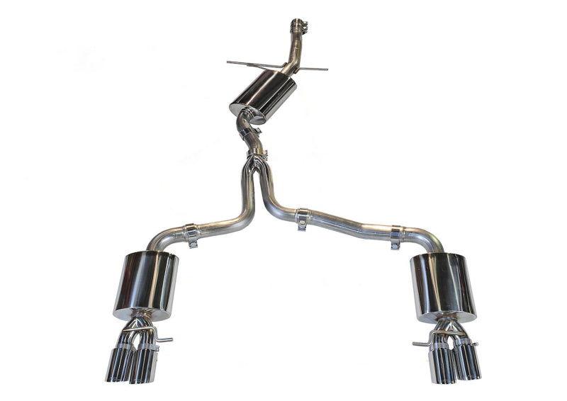 AWE Tuning Audi B8 A4 Touring Edition Exhaust - Quad Tip Polished Silver Tips 3015-42018 3015-42018 Photo - Primary
