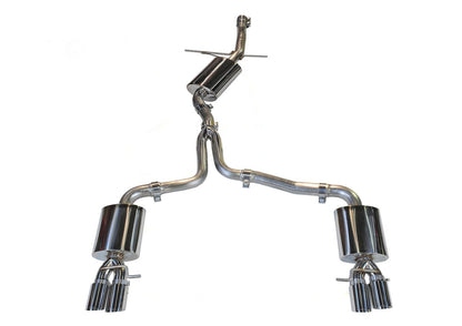 AWE Tuning Audi B8 A4 Touring Edition Exhaust - Quad Tip Polished Silver Tips 3015-42018 3015-42018 Photo - Primary