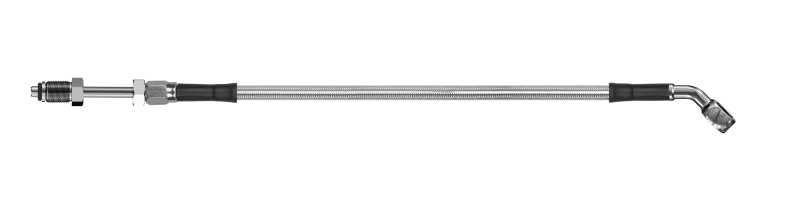 Goodridge 68in Universal Clutch Line w/SS Fittings & Clear Hose - 45 Deg Banjo w/Straight 7/16 UNF HD1045-1CC-CL68 HD1045-1CC-CL68 Photo - Primary