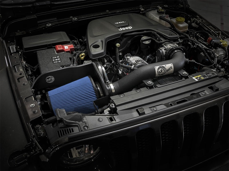 aFe Cold Air Intake System w/ 3 IN Black for Magnum FORCE Stage-2XP PRO 5R 54-13002-B Photo - Mounted