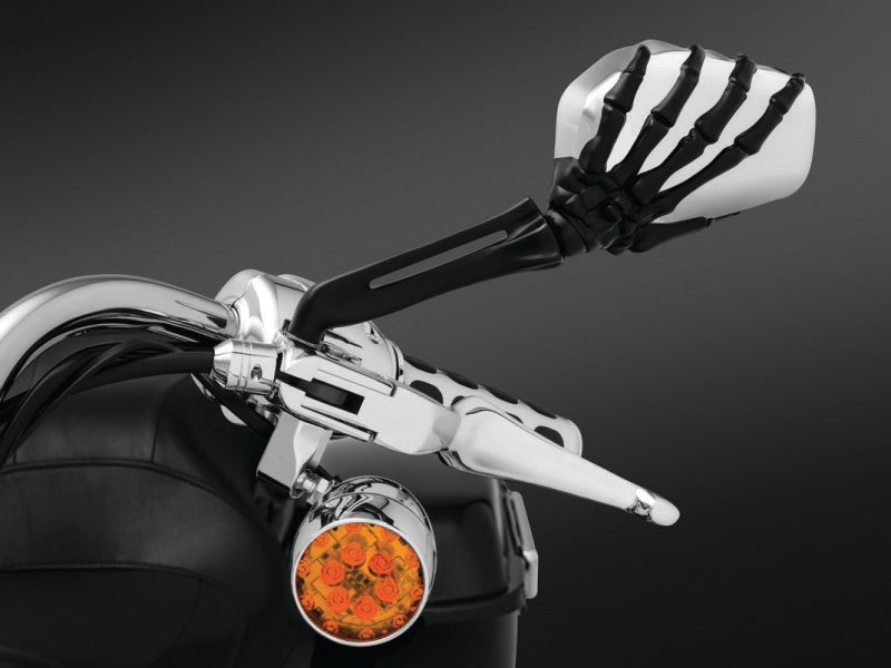 Kuryakyn Skeleton Hand Mirrors Blk/Chr 1764 1764 User 1