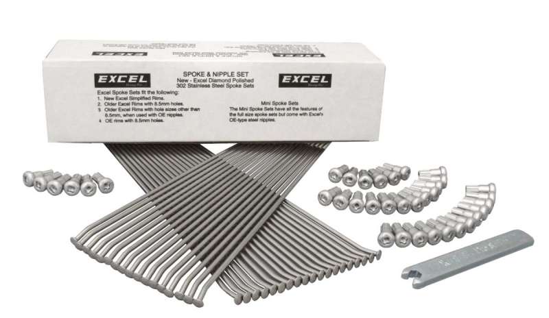 Excel Front Spoke/Nipple Set (w/ Wrench) - 9 Gauge / 36 Qty - Silver XS9-12217 XS9-12217 User 1