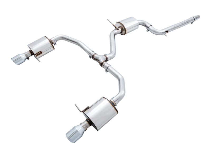 AWE Tuning 18-19 Volkswagen Jetta GLI Mk7 Touring Exhaust - Chrome Silver Tips (Fits High-Flow DP) 3015-22070 3015-22070 Photo - Primary
