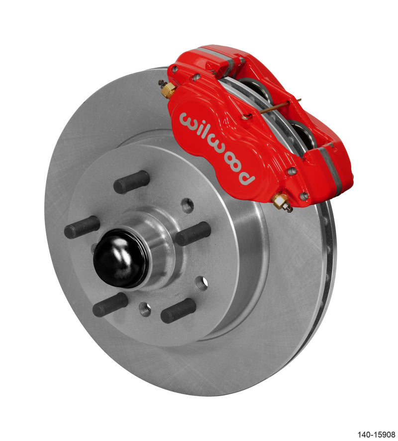 Wilwood Forged Dynalite Pro Front Kit 11.00in One Piece HP Hub and Rotor - Red 140-15908-R 140-15908-R User 1