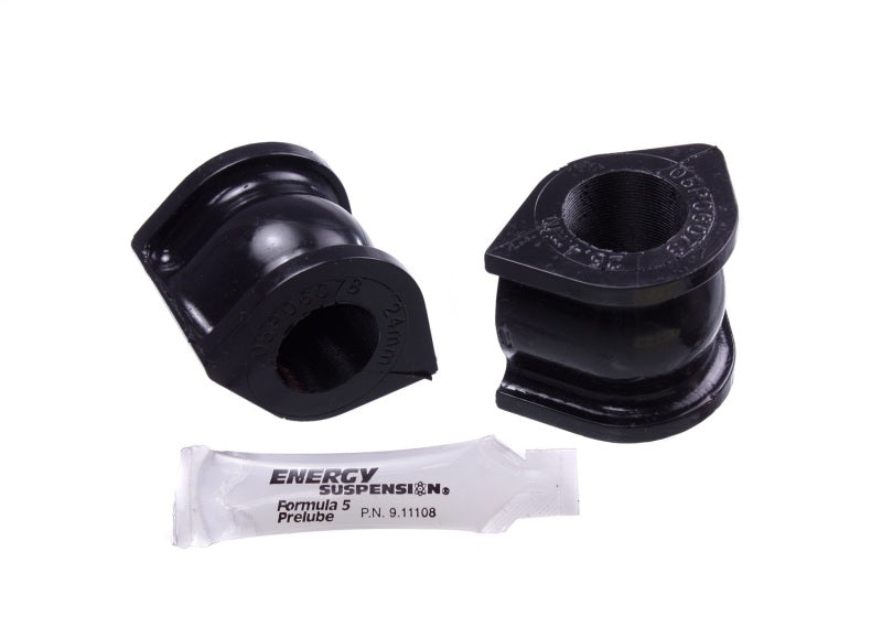 Energy Suspension Sway Bar Bushing Set Black Front Bar Dia. 24mm 16.5150G Photo - Primary