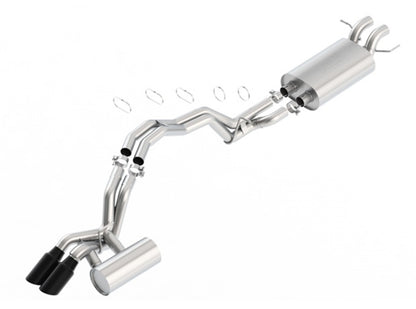 Borla 2018 Lincoln Navigator 3.5L A/T 2WD/4WD Touring 2.5in Catback Exhaust w/Black Chrome Tips 140744 140744 Photo - Primary
