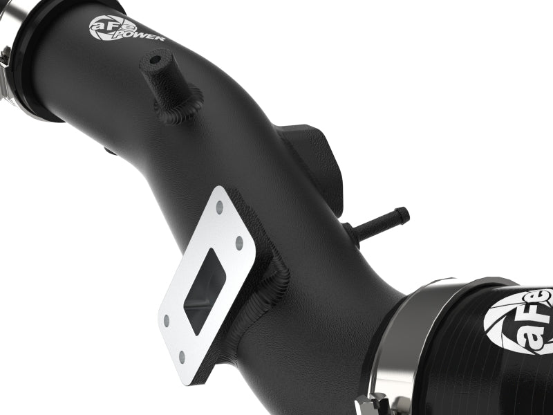 aFe BladeRunner 2-1/2 IN Aluminum Cold Charge Pipe Black 17-20 Hyundai Elantra GT L4-1.6L (t) 46-20639-B 46-20639-B Photo - Close Up