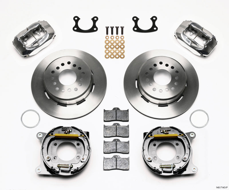 Wilwood Forged Dynalite P/S Park Brake Kit Polished Small Ford 2.66in Offset 140-7143-P 140-7143-P Photo - Primary