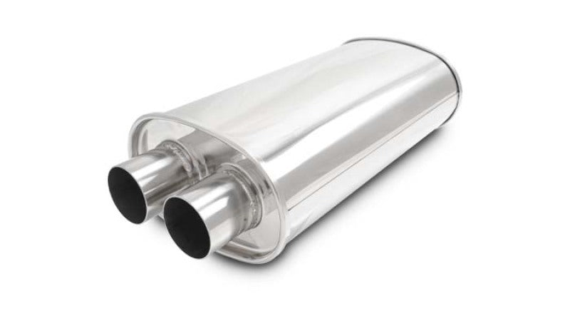 Vibrant Universal 2.25in Stainless Steel Dual In-Out Muffler 10534 10534 Photo - Primary