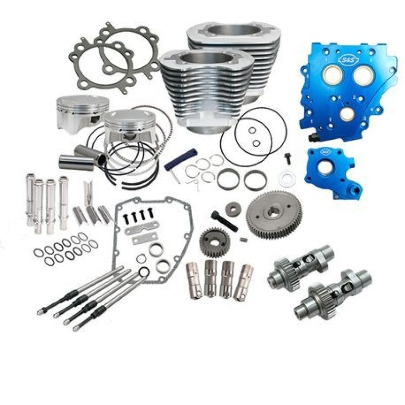 S&S Cycle 07-17 4in Bore 585GE Cam Power Pack - Silver 330-0667 330-0667 Photo - Primary