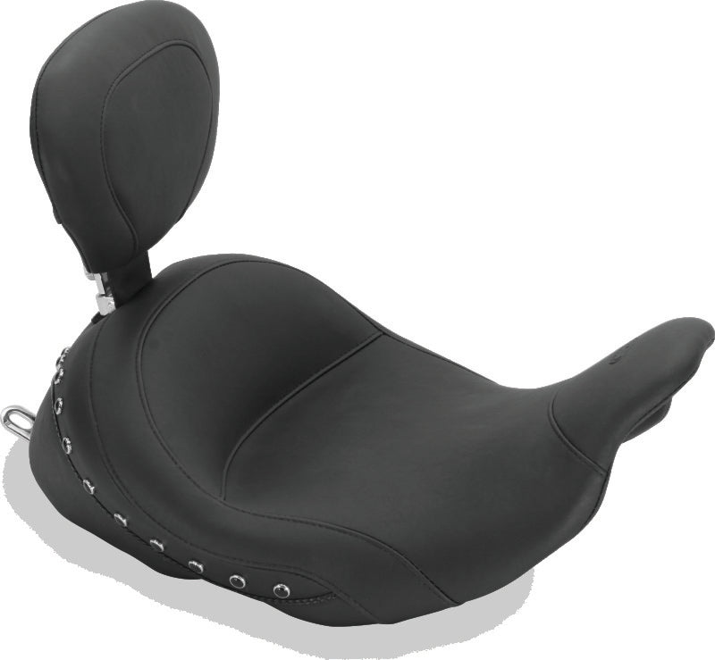 Mustang Motorcycle Mustang 08-21 Honda Electra Glide Std,Rd Glide,Rd King,Str Glide Lowdow Solo Seat Pearls - Black 79912 79912 Photo - Primary