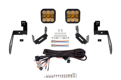 Diode Dynamics 07-18 Jeep JK Wrangler SS5 Bumper LED Pod Light Kit - Sport Yellow Combo DD7284 DD7284 Photo - Primary