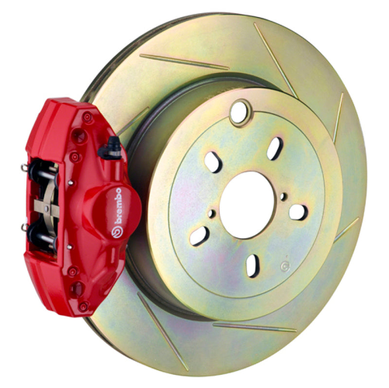 Brembo GT Brake Kit: 2 Piston, 316mm x 20mm (1-Piece), Slotted, Red Calipers 0GHW9 2E5.5003A2 Photo - Primary