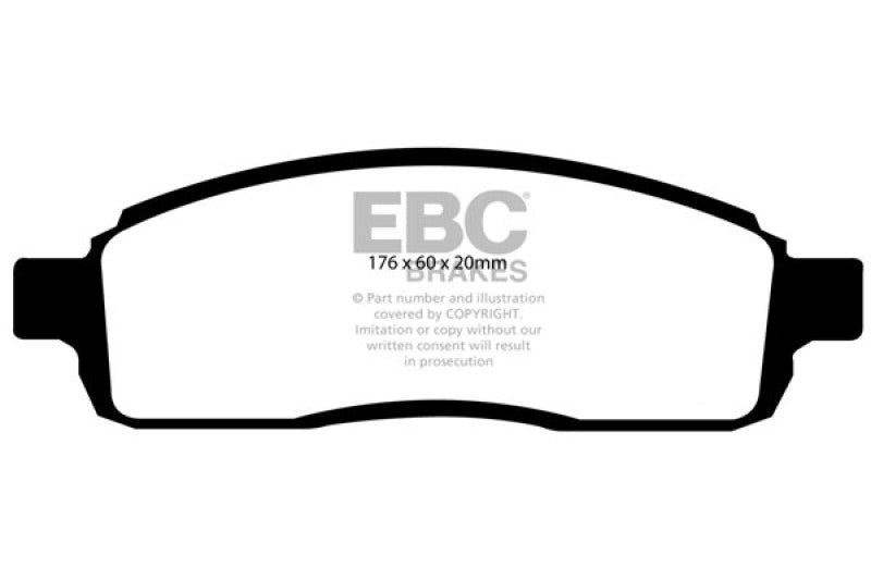 EBC Disc Brake Pad Set DP61696/2 Photo - Primary