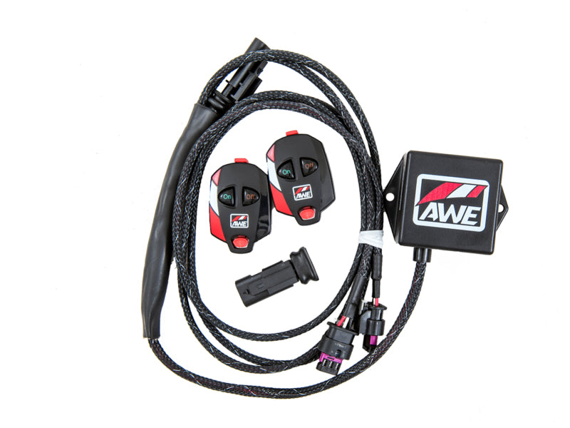 AWE Tuning Ford Focus RS SwitchPath Cat-back Exhaust - Diamond Black Tips 3025-33024 3025-33024 Photo - out of package