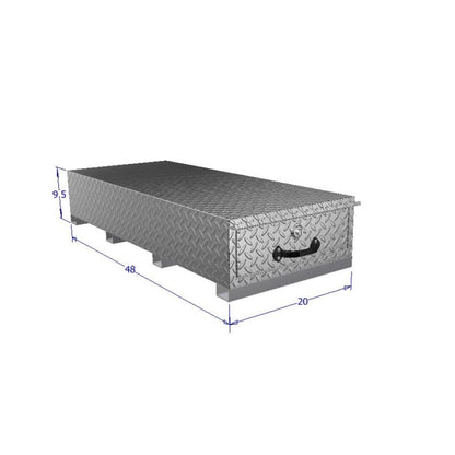 Westin/Brute 48in D x 20in W x 9.5in H Single Drawer - Aluminum 80-HBS306 80-HBS306 Photo - Close Up