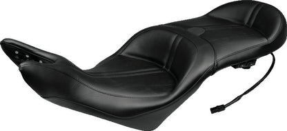 Mustang Motorcycle Mustang 08-17 Victory Vision Standard Touring 1PC Seat w/Driver Backrest - Black 79723 79723 Photo - Primary