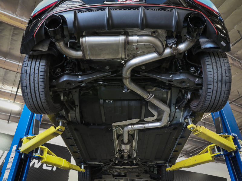aFe 21-22 Hyundai Veloster N L4-2.0L Takeda 3in 304 SS Axle-Back Exhaust System w/ Black Tip 49-37029-B 49-37029-B Photo - Mounted