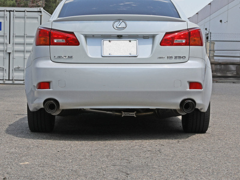 aFe POWER Takeda 06-13 Lexus IS250/IS350 SS Axle-Back Exhaust w/ Carbon Tips 49-36055-C 49-36055-C Photo - Mounted