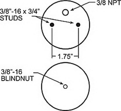 Firestone Ride-Rite Replacement Air Helper Spring Rear 267C 1.5 (W217606782) 6782 6782 Technical Bulletin