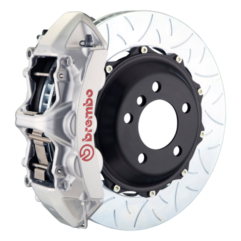 Brembo 88-91 Testarossa Front GT BBK 6 Piston Cast 380x32 2pc Rotor Slotted Type-3-Silver 1M3.9057A3