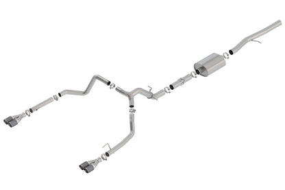 Borla 19 Chevrolet Silverado/GMC Sierra 1500 6.2L SS ATAK Catback Exhaust - Carbon Fiber Tips 140776CF 140776CF Photo - Primary