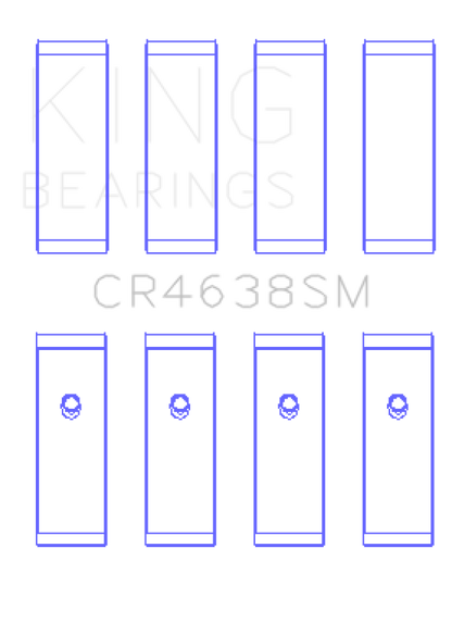 King Engine Bearings King Nissan MR18DE / MR20DE (Size 0.25 Oversized) Rod Bearing Set CR4638SM0.25 CR4638SM0.25 Photo - Primary