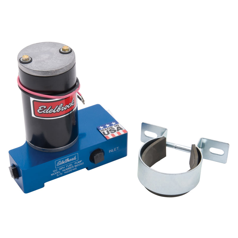 Edelbrock Fuel Pump, Electric, Quiet-Flo, Carbureted, 120 GPH, 3/8" In, 3/8" Out 182052 Photo - Primary