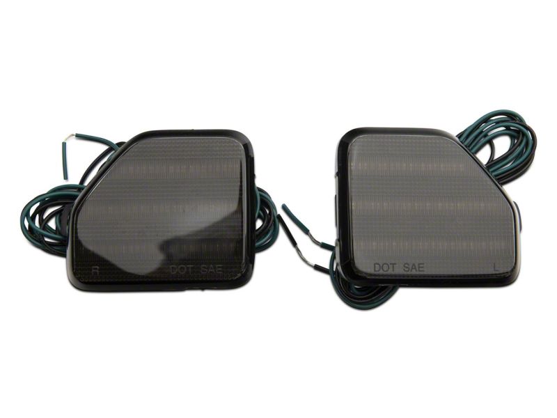 Raxiom 18-23 Jeep Wrangler JL Moab Rubicon Sahara Axial LED Rear Bumper Reflector Lights- Smoked J134141-JL J134141-JL Photo - Close Up
