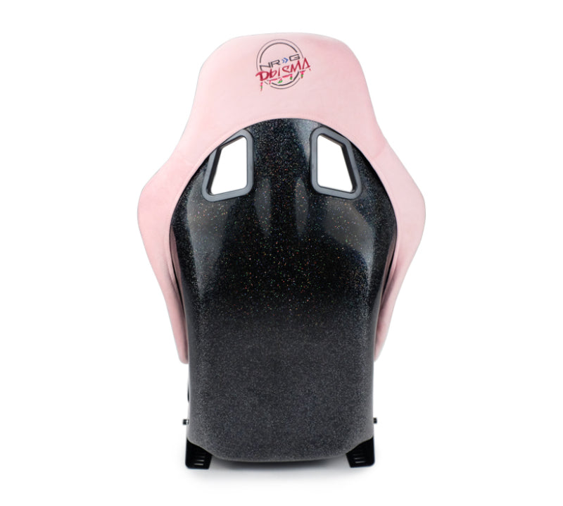 NRG FRP Bucket Seat Prisma Edition w/ Pearlized Back and Pink Alcantara (Medium) FRP-303PK-PRISMA FRP-303PK-PRISMA Photo - Primary