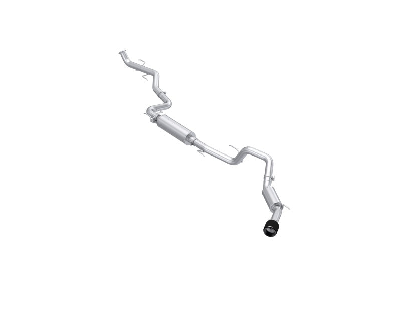 MBRP 2024 Toyota Tacoma T304 Stainless Steel 3in Cat-Back Single Side Exit with Carbon Fiber Tip S53233CF S53233CF Photo - Primary