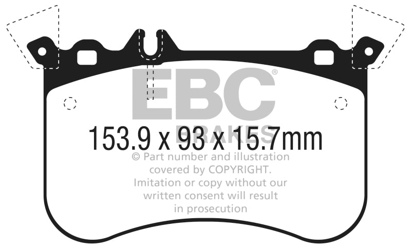 EBC 2014+ Mercedes-Benz CLA45 AMG 2.0L Turbo Redstuff Front Brake Pads DP32311C DP32311C Photo - Primary