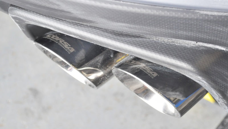 Corsa Performance Catback Exhaust System W/ Polished Tips Subaru WRX STI 2015+ 14857 Photo - Mounted