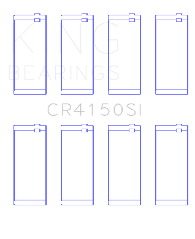 King Engine Bearings Ford ZETec 1.6/1.8/2.0 (Size +0.50mm) Connecting Rod Bearing Set CR4150SI0.5 CR4150SI0.5 Photo - Primary