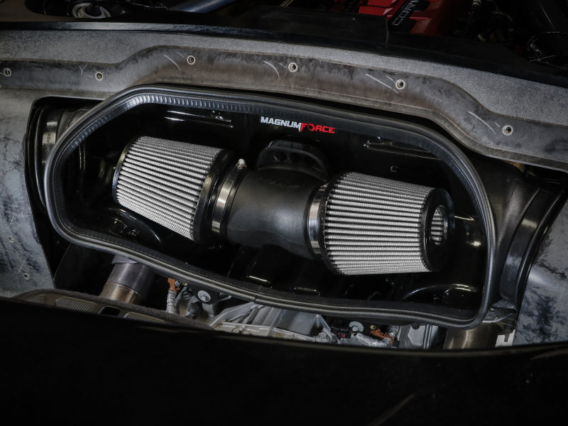 aFe 20-23 Chevy Corvette C8 Magnum FORCE Stage-2 Cold Air Intake w/ Pro DRY S Filters 54-13055D 54-13055D Photo - Mounted